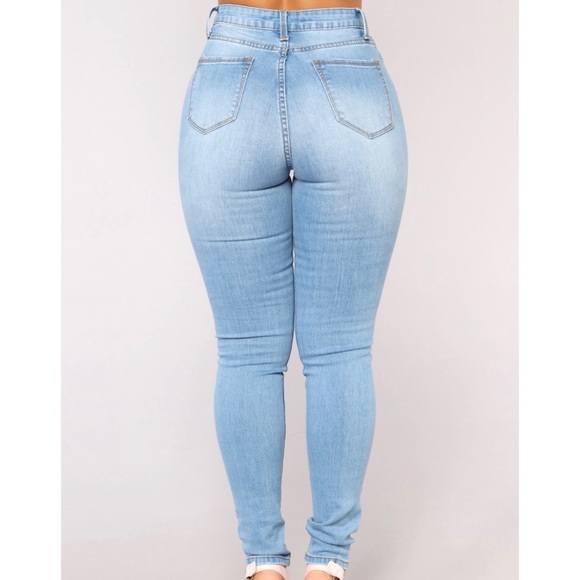 High Rise Ripped Skinny Jeans - Picture 2 of 7